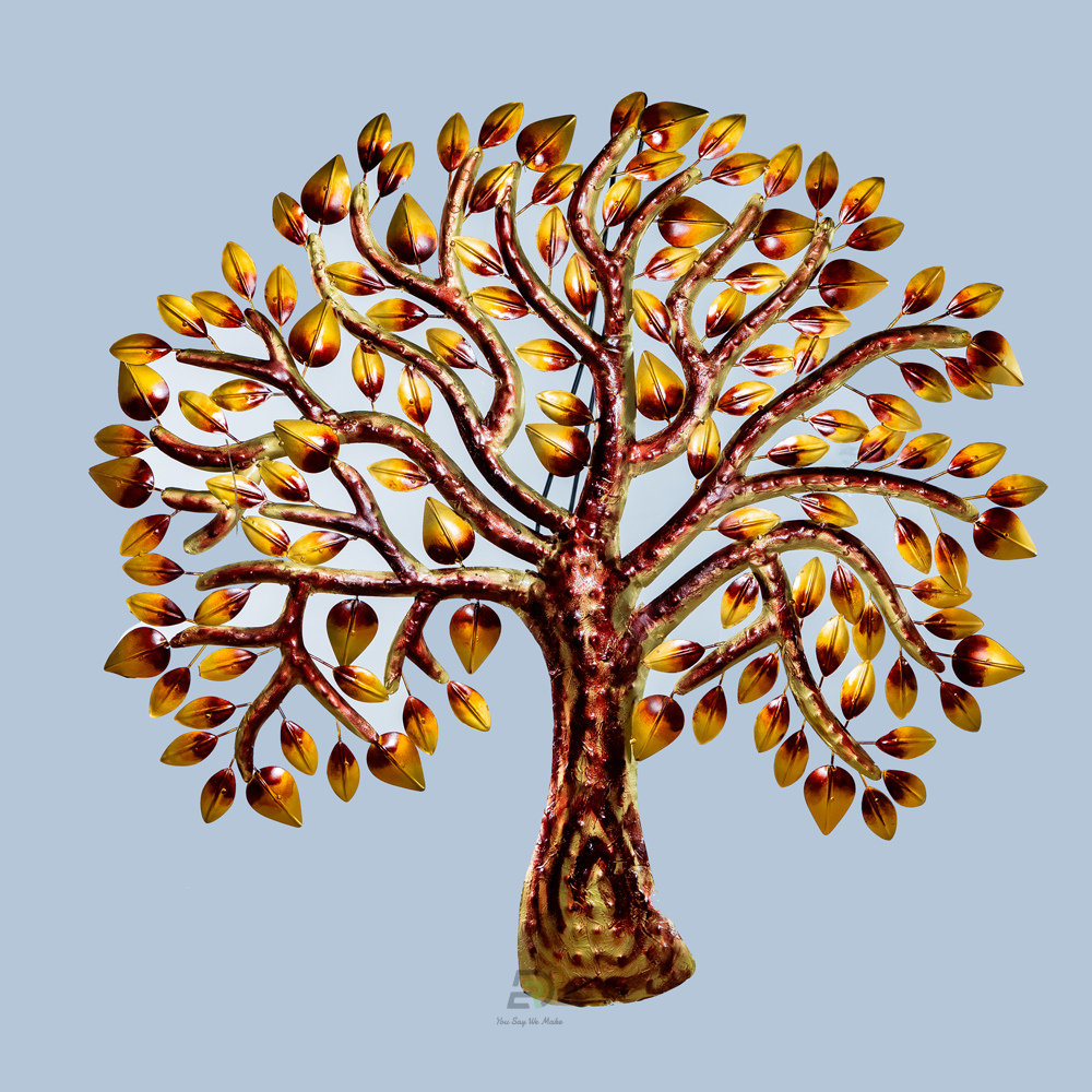 Mount Iron Tree Wall Hanging With Led