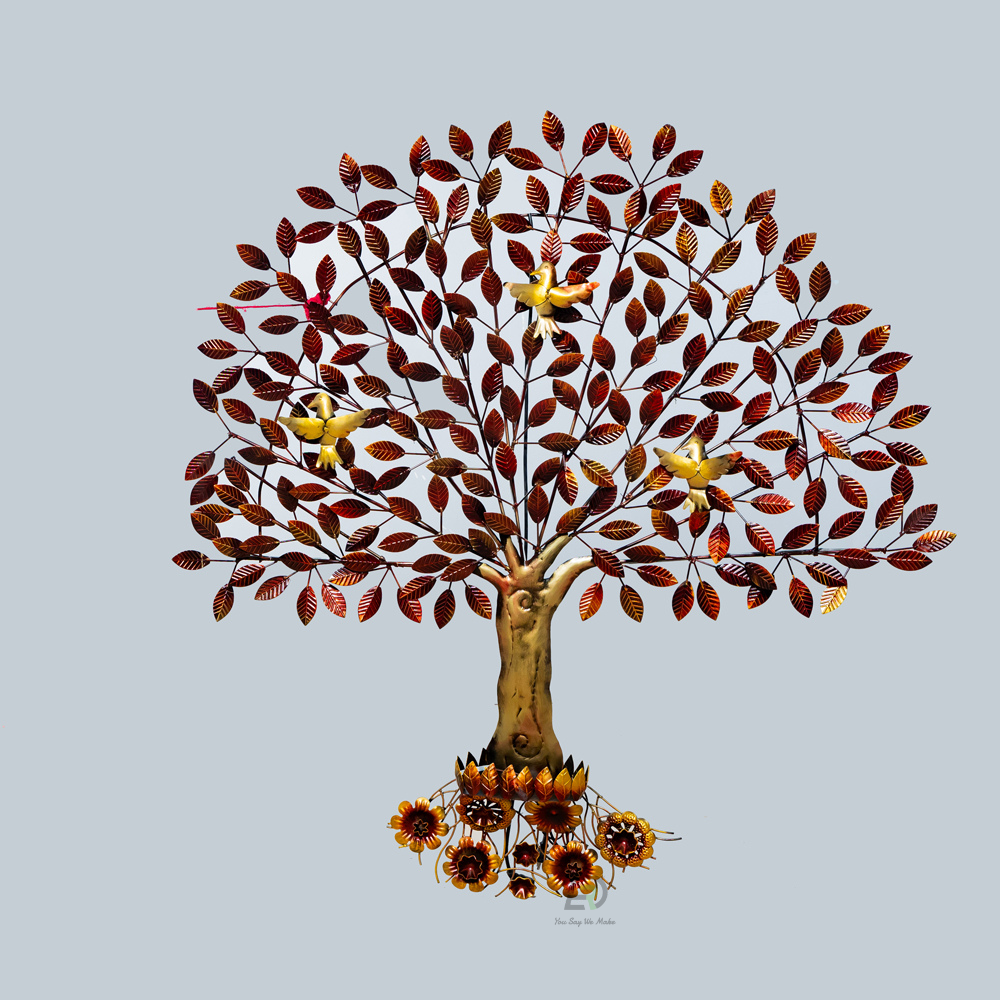 Velom Iron Tree Wall Hanging With Led